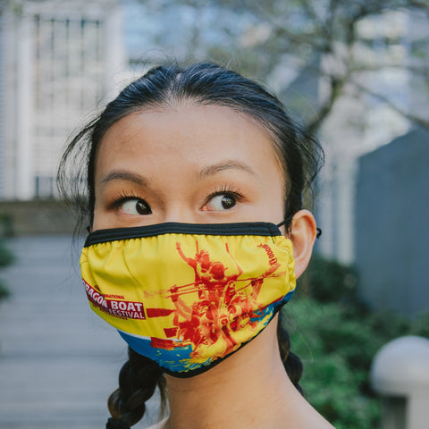 2008 Canadian International Dragon Boat Festival 2-Layer Fabric Face Mask
